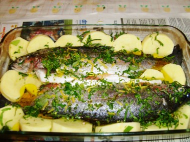 Spigola arrosto al forno